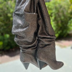 INC size 6 tall slouchy sparkly boots!
